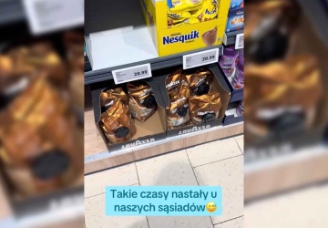 Zobaczył kawę w Lidlu w Niemczech i zaczął nagrywać. Internauci w szoku