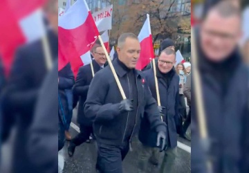 Prezydent pojawił się na Marszu Niepodległości. Jest nagranie