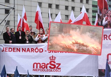 Marsz Niepodległości 2025 z lotu ptaka. Mamy nagranie