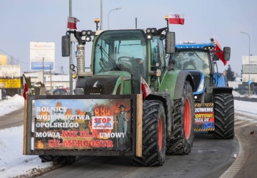 Części rolników nie wpuszczono do Warszawy na protest