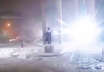 Eksplozja przy pomniku Bandery we Lwowie. Nagranie obiegło sieć