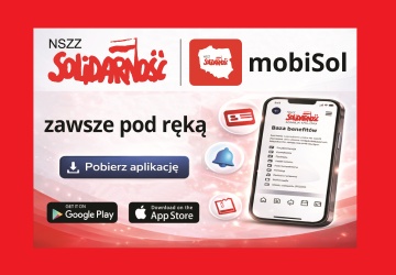 Ruszył pilotaż mobiSol - aplikacji mobilnej NSZZ Solidarność