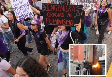 Meksyk: Fala ataków na kościoły podczas marszów feministek. Wierni bronili świątyń