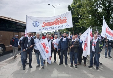 Pracownicy trzech poznańskich zakładów łączą siły. Będzie pikieta Ceglorza, Stomilu i WSK Poznań