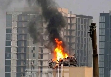 Ambasada USA ostrzelana. Nad budynkiem unosi się dym