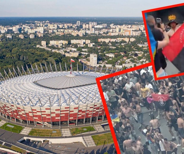 Awantura i flagi UPA na Stadionie Narodowym w Warszawie. Jest zawiadomienie do prokuratury
