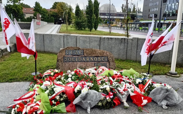 Olsztyn. Uczczono 45. rocznicę powstania NSZZ Solidarność
