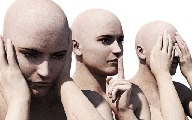 Trzy małpki w Brukseli