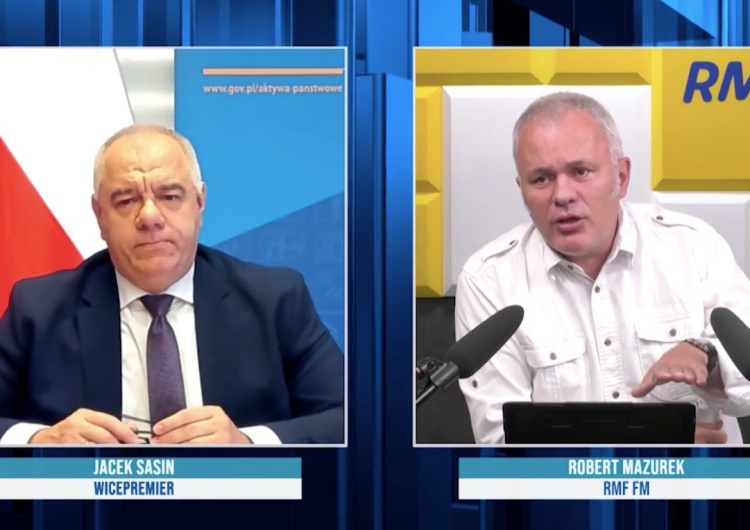Ostra dyskusja na antenie RMF FM. Sasin przeprasza Mazurka: „Jest mi przykro”