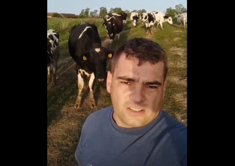  [video] 'Żaden zielony nie będzie mi właził na teren gospodarstwa!