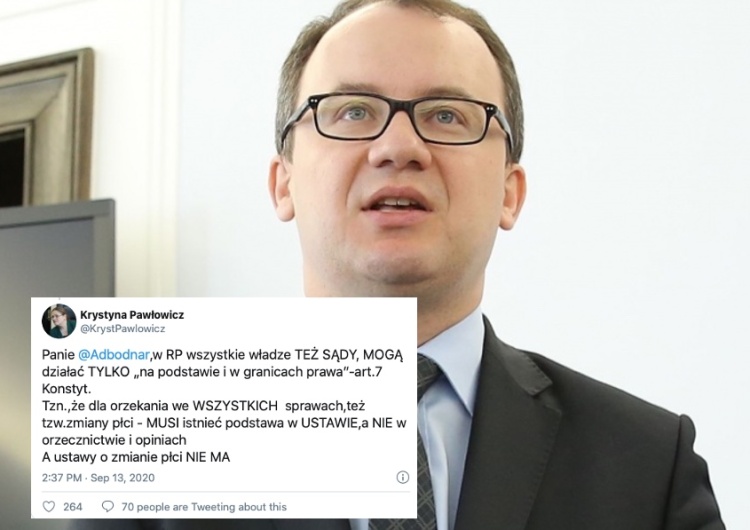 Pawłowicz odpowiada Bodnarowi: