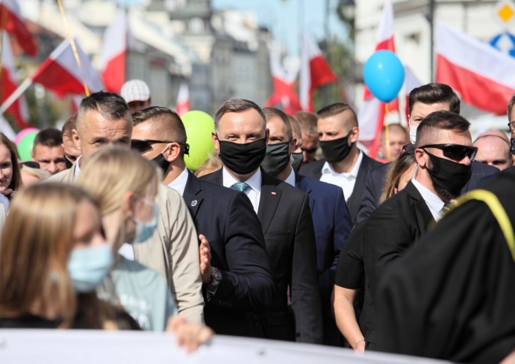 Leszek Szymański [video] Prezydent dołączył do Marszu dla Życia i Rodziny w Warszawie
