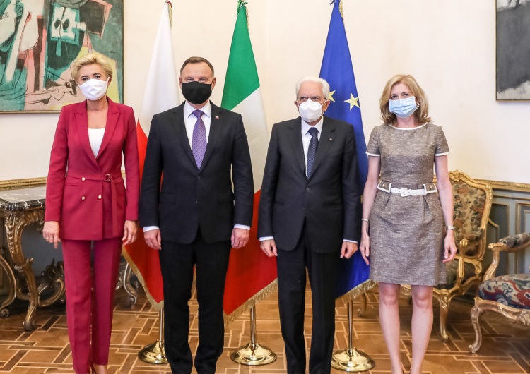  Andrzej Duda spotkał się z prezydentem Włoch. „Wspólnie stawiamy czoła nie tylko pandemii”
