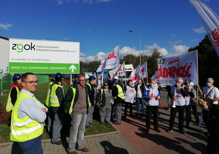  Strajk ostrzegawczy w ZGOK Olsztyn