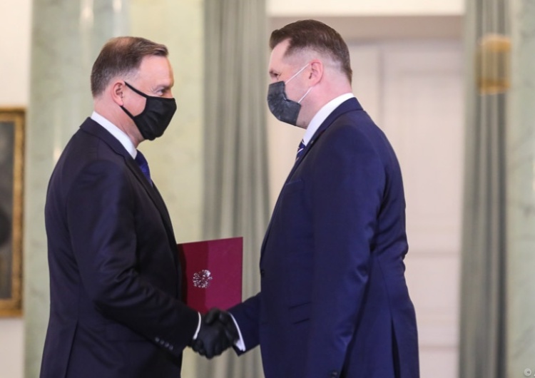  Prezydent Andrzej Duda powołał Przemysława Czarnka na ministra edukacji i nauki