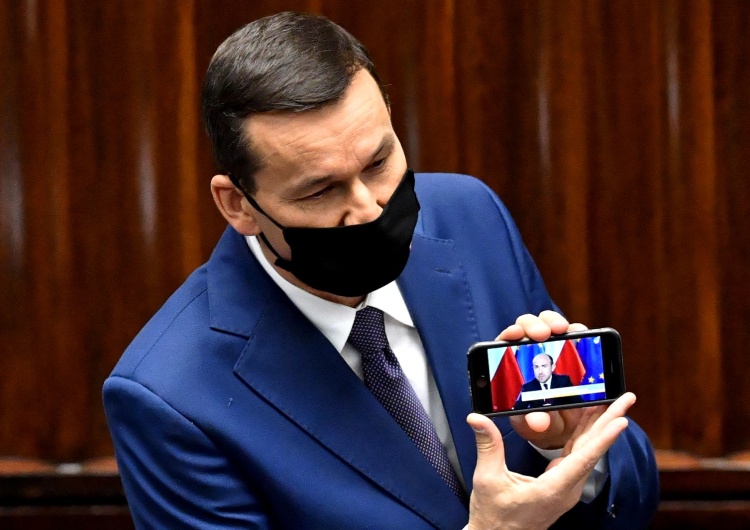 [Video] „Tu jest Pan Budka...” Premier Morawiecki włączył filmik w Sejmie