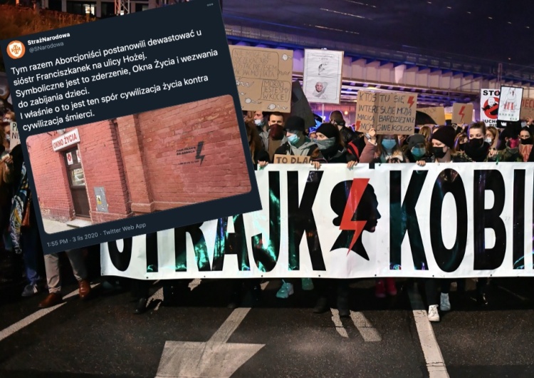 Tego już za wiele! Aborcjoniści zdewastowali klasztor przy Oknie Życia