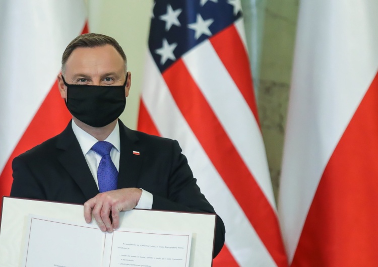 Andrzej Duda fot. KPRP/Jakub Szymczuk HANDOUT EDITORIAL USE ONLY NO SALES Prezydent Duda ratyfikował polsko-amerykańską umowę o wzmocnionej współpracy obronnej