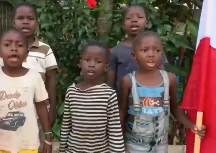 dzieci, hymn [video] Niesamowite. Afrykańskie dzieci śpiewają polski hymn. Wszystkie zwrotki!