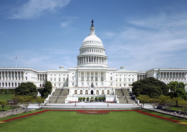 Kapitol, Waszyngton USA. Izba Reprezentantów przyjęła rezolucję wspierającą Inicjatywę Trójmorza