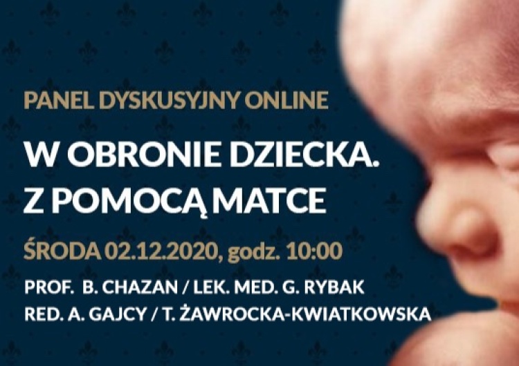  Panel dyskusyjny „W obronie dziecka. Z pomocą matce”. Wśród gości prof. Bogdan Chazan 