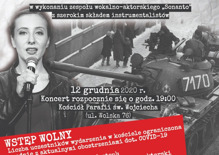  Koncert Pieśni Solidarności. Zapraszamy na transmisję online!