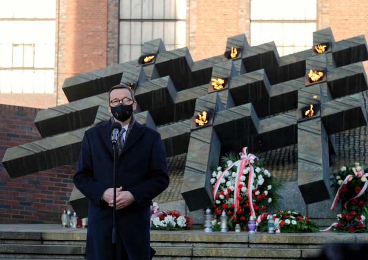 Mateusz Morawiecki Premier przed kopalnią 