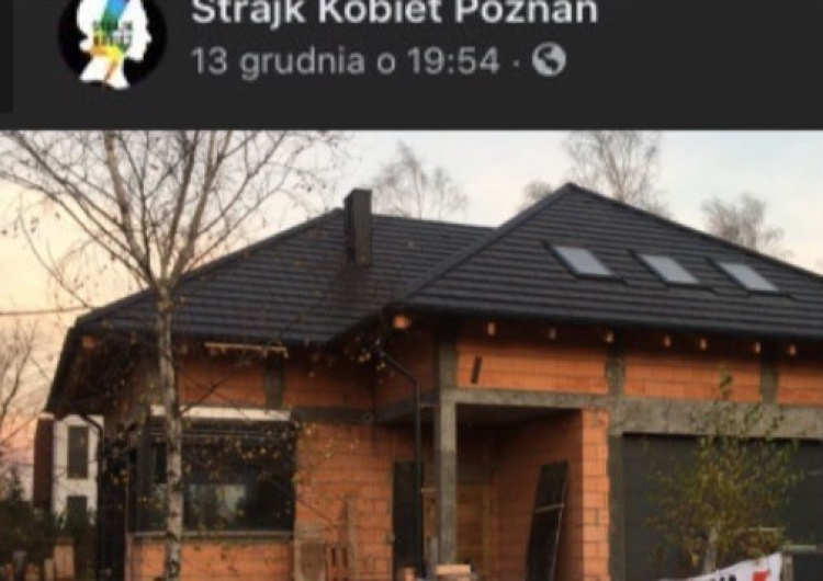 Aktywiści aborcyjni oznaczyli wyzwiskami dom posła PiS? Internauta: