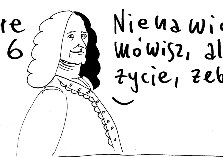 Voltaire [Nowy rysunek Krysztopy] 