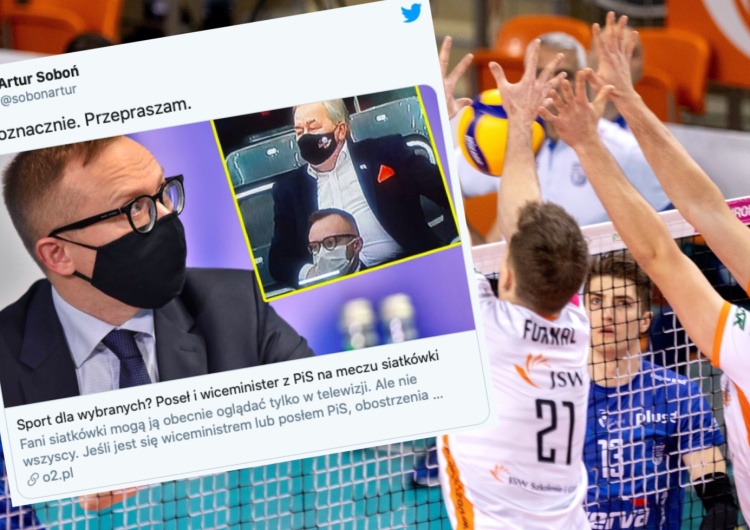 Politycy PiS byli na trybunach mimo obostrzeń. „Chylę głowę i przepraszam”