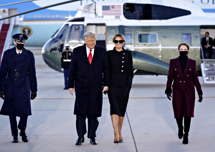 Donald Trump żegna się z Białym Domem. Głos zabrała jego żona