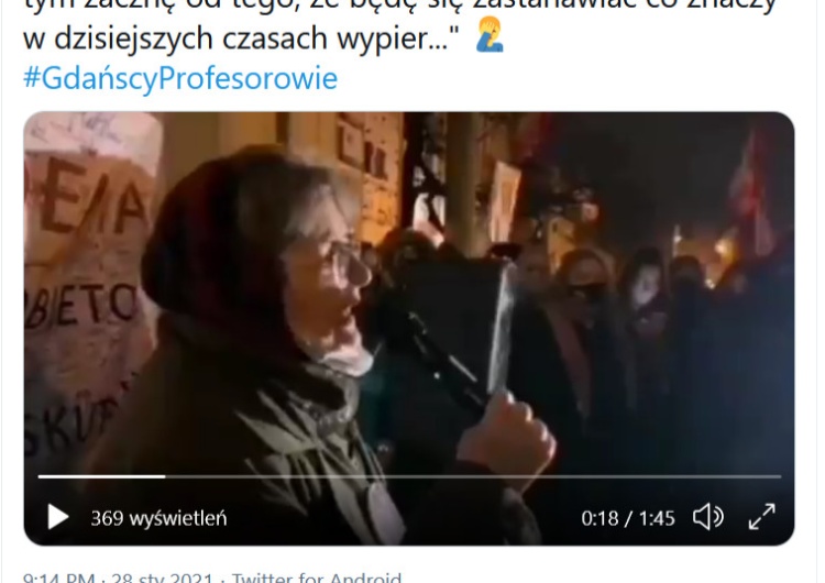 kadr z twittera Maciej Stańczyka [video] 