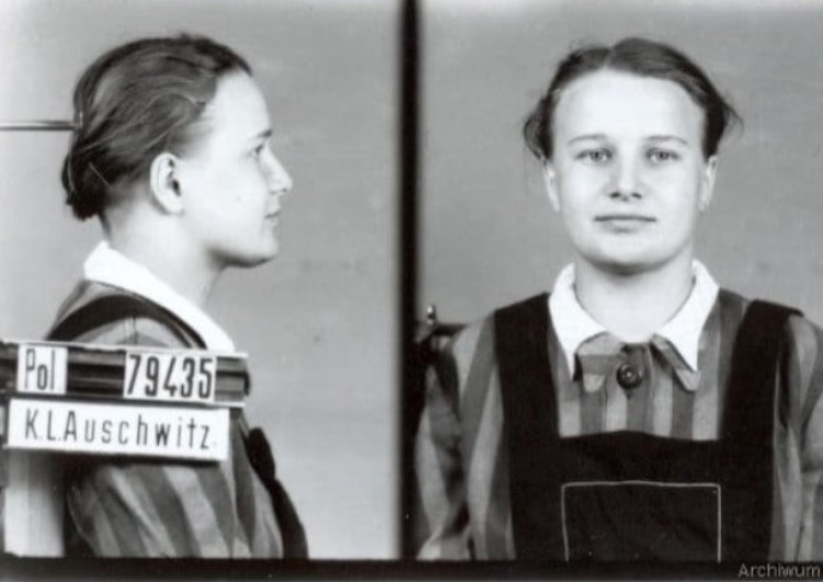 Genowefa Duszczak, zdjęcie wykonane przez Gestapo w Auschwitz Dr Adam Cyra: Miłość w Bloku 11