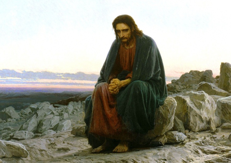 Chrystus na pustyni, Iwan Kramskoj [video] Ewangelia na I Niedzielę Wielkiego Postu z komentarzem
