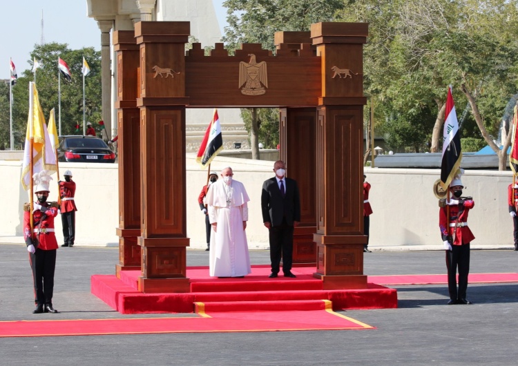  Irak: Papież Franciszek wygłosił przemówienie w Pałacu Prezydenckim