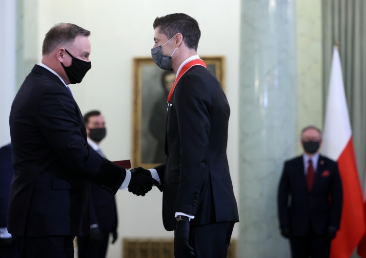 Prezydent Andrzej Duda, Robert Lewandowski 