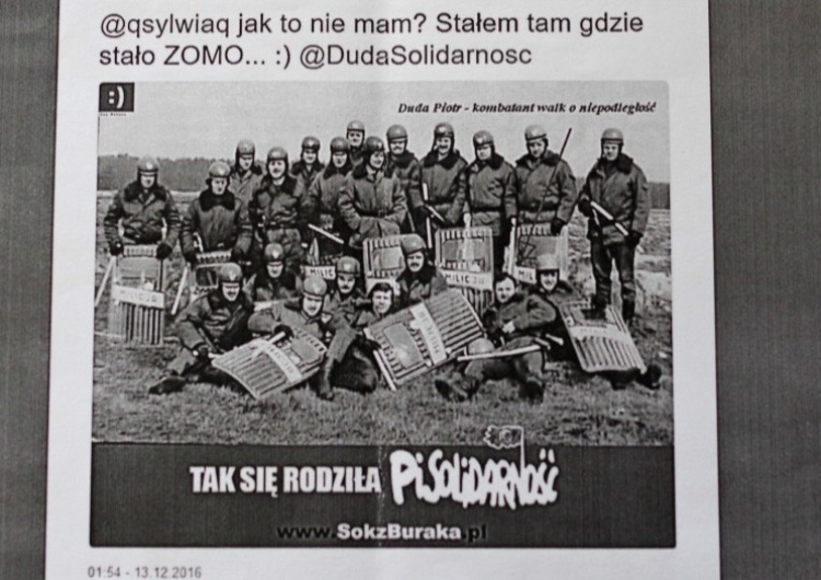 Tak Sok z Buraka zrobił z Dudy ZOMO-wca. Giertych pomagał to ukryć