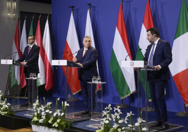 zdjęcie z konferencji Po spotkaniu Morawiecki, Orban, Salvini: Potrzebny jest renesans Europy