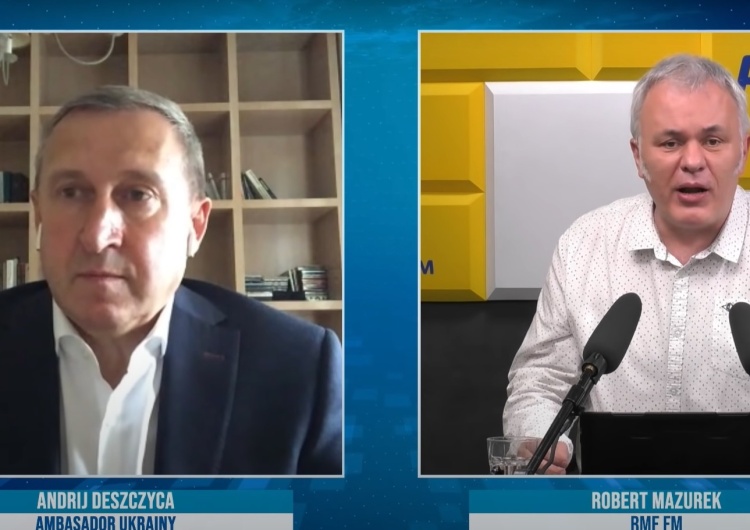 Andrij Deszczyca, Robert Mazurek [video] Mazurek do ambasadora Ukrainy otwarcie: Jak to możliwe, że nazywacie imionami zbrodniarzy stadiony, ulice?