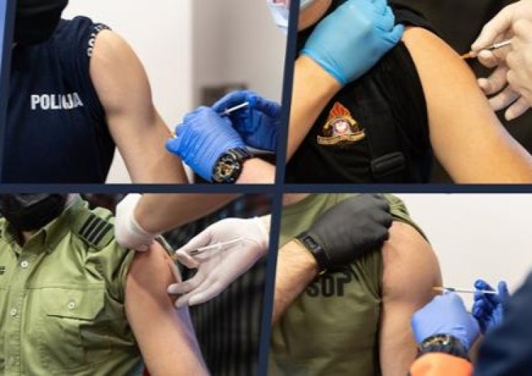 Zaszczepiono już ponad 100 tys. policjantów
