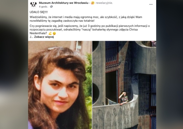Wrocławskie muzeum szukało kobiety ze słynnego zdjęcia. Błyskawiczna reakcja internautów