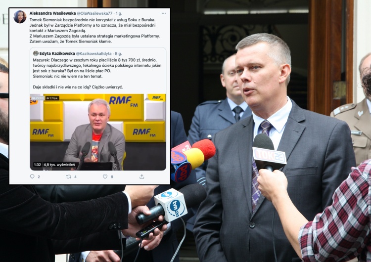 „Siemoniak kłamie”. Była działaczka PO zabrała głos ws. Soku z Buraka