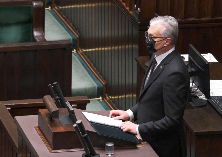 Mocne słowa prezydenta Litwy w Sejmie: