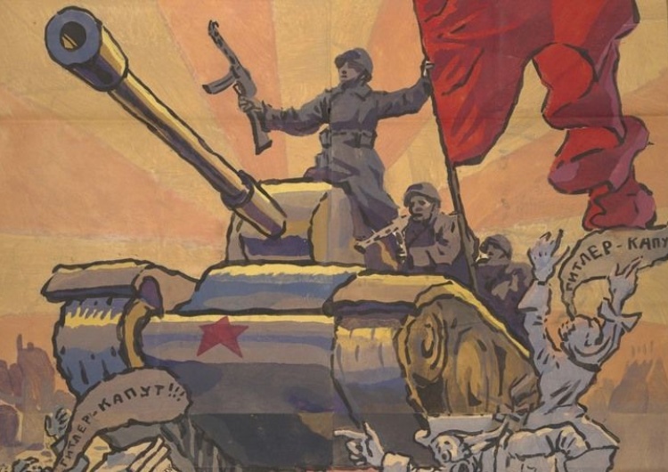 Radziecki plakat propagandowy z 1945 roku [Tylko u nas] Marcin Bak: 