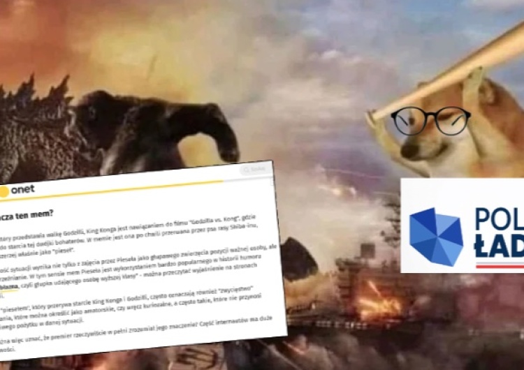 „Wzorzec wielkich chwil dziennikarstwa”. Onet tłumaczy swoim czytelnikom… mema