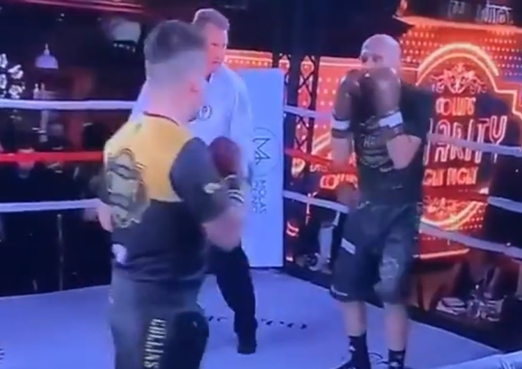  [video] Tak Kazimierz Marcinkiewicz poradził sobie w ringu. Był liczony