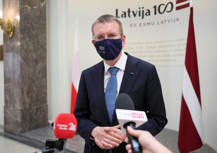 Minister spraw zagranicznych Łotwy Edgars Rinkevics  