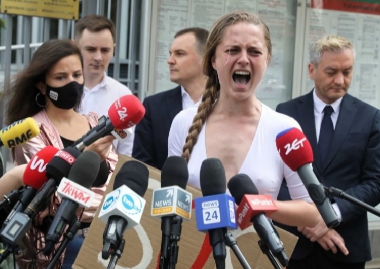 Aktywistka Jana Szostak Białoruska aktywistka skarży się na sytuację w Polsce.