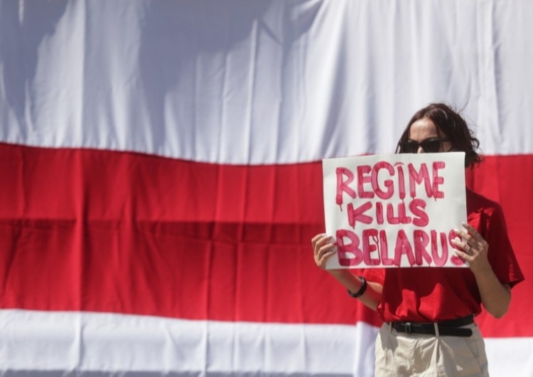 Protest przeciwko białoruskiemu reżimowi, zdjęcie ilustracyjne  Romaszewska: Pogorszyła się sytuacja Andżeliki Borys