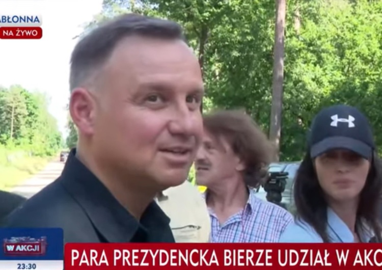 Para Prezydencka wzięła udział w akcji